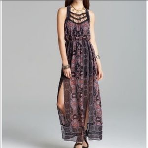 Free People Moroccan Lace Open Back Maxi